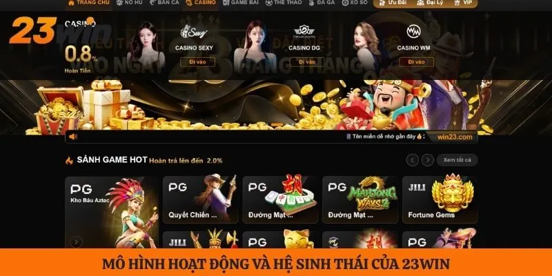 Mô hình hoạt động và hệ sinh thái của 23WIN